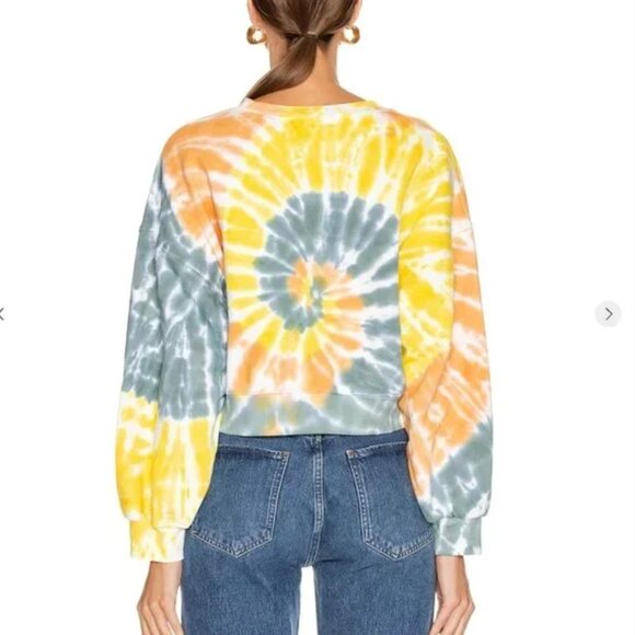 NWOT AGOLDE BALLOON SLEEVE TIE DYE SWEATSHIRT size medium - Picture 2 of 4